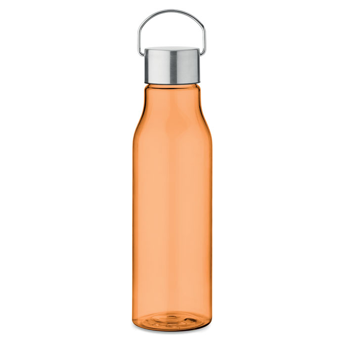 Bouteille en RPET 600 ml à personnaliser VERNAL Orange transparent
